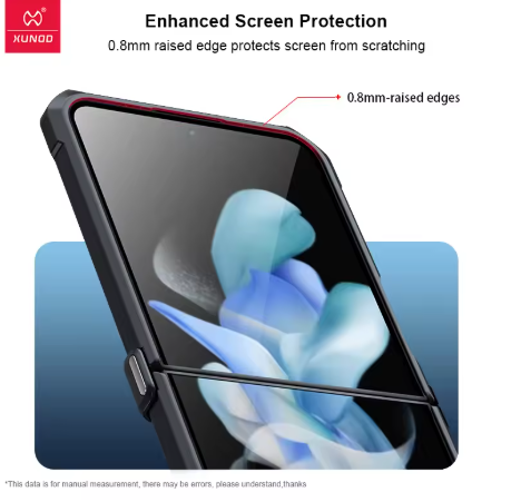 Xundd For Samsung Galaxy Z Flip 7 5 Z Flip 6 7 5G Case Airbag Shockproof Acrylic+TPU+Glass Back Cover For Flip5 z플립 5 7 케이스