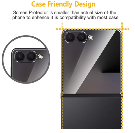 3PC Protective Glass for Samsung Galaxy Z Flip 7 ZFlip7 FE Z Flip 6 7 Screen Protector 9H Front Tempered Glass Cover