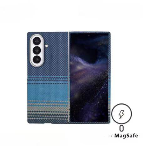 Magnetic Aramid Case For Samsung Galaxy Z Fold 7 Carbon Fiber Case Shockproof Covers Aramid Shell Cover Mobile Phone Accessories